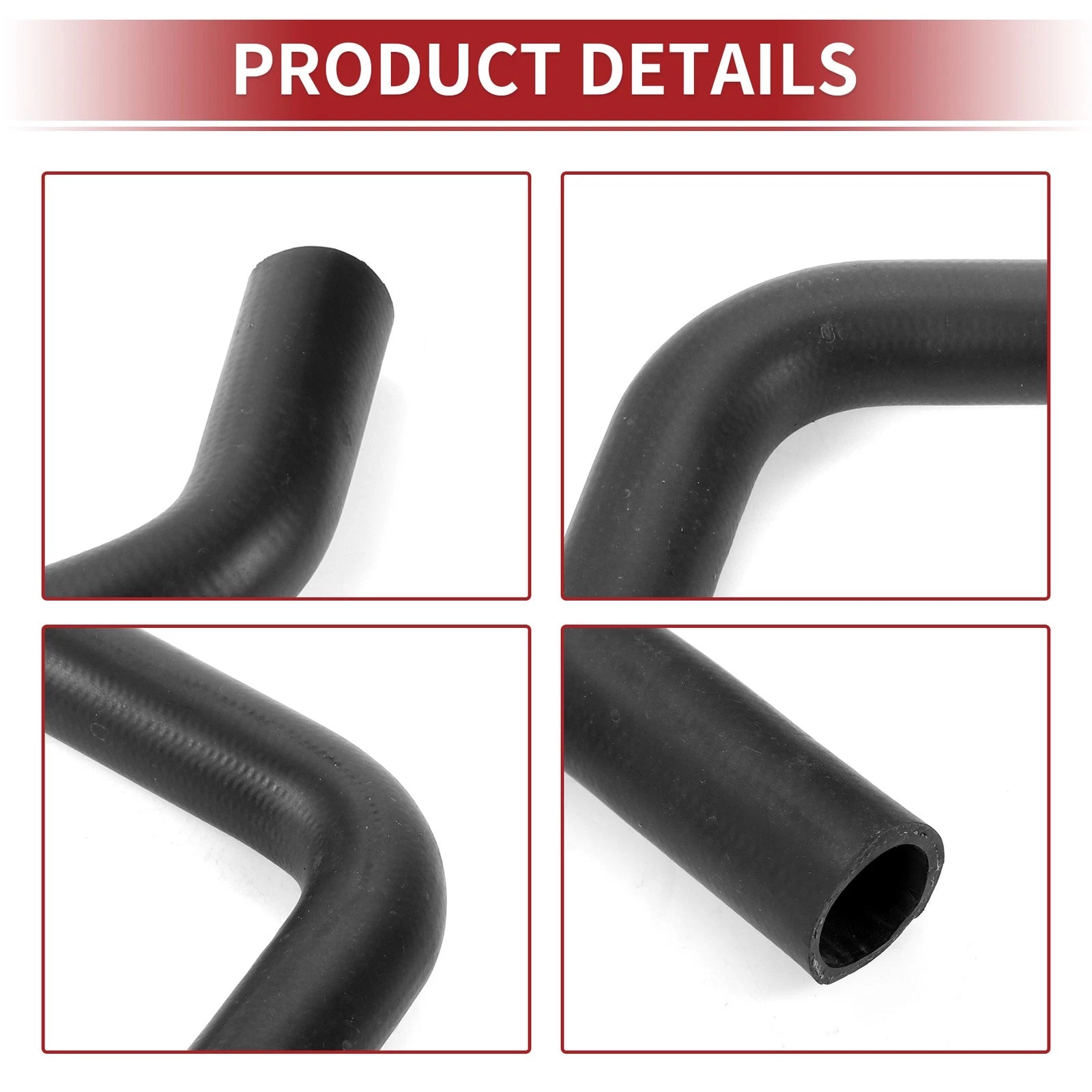 Radiator Hose for Toyota Camry 2.2L (1997–2001) No. 16572-74290 Rubber Black