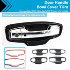 Carbon ABS Door Handle Bowl Cover Trim for Mitsubishi MV Triton (2023–2025)