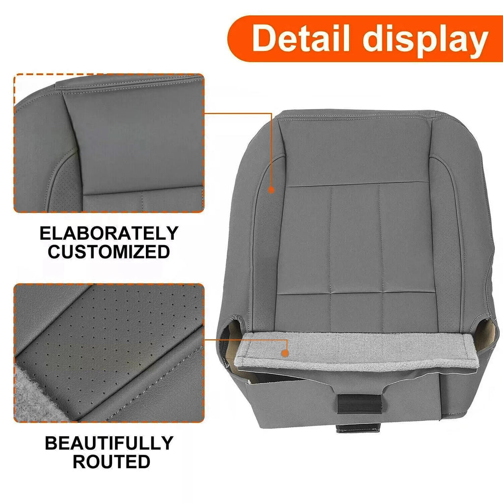 Driver Bottom Seat Cover for Dodge Ram 1500 2500 3500 (2006–2009) Gray