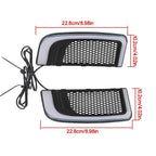 LED Running Light/Turn Signal Fairing Lower Grills for Electra Glide Road Glide