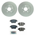 Set of 2 Rear Solid Rotors & Semi-Metal Disc Brake Pads for Audi VW (271.8mm)