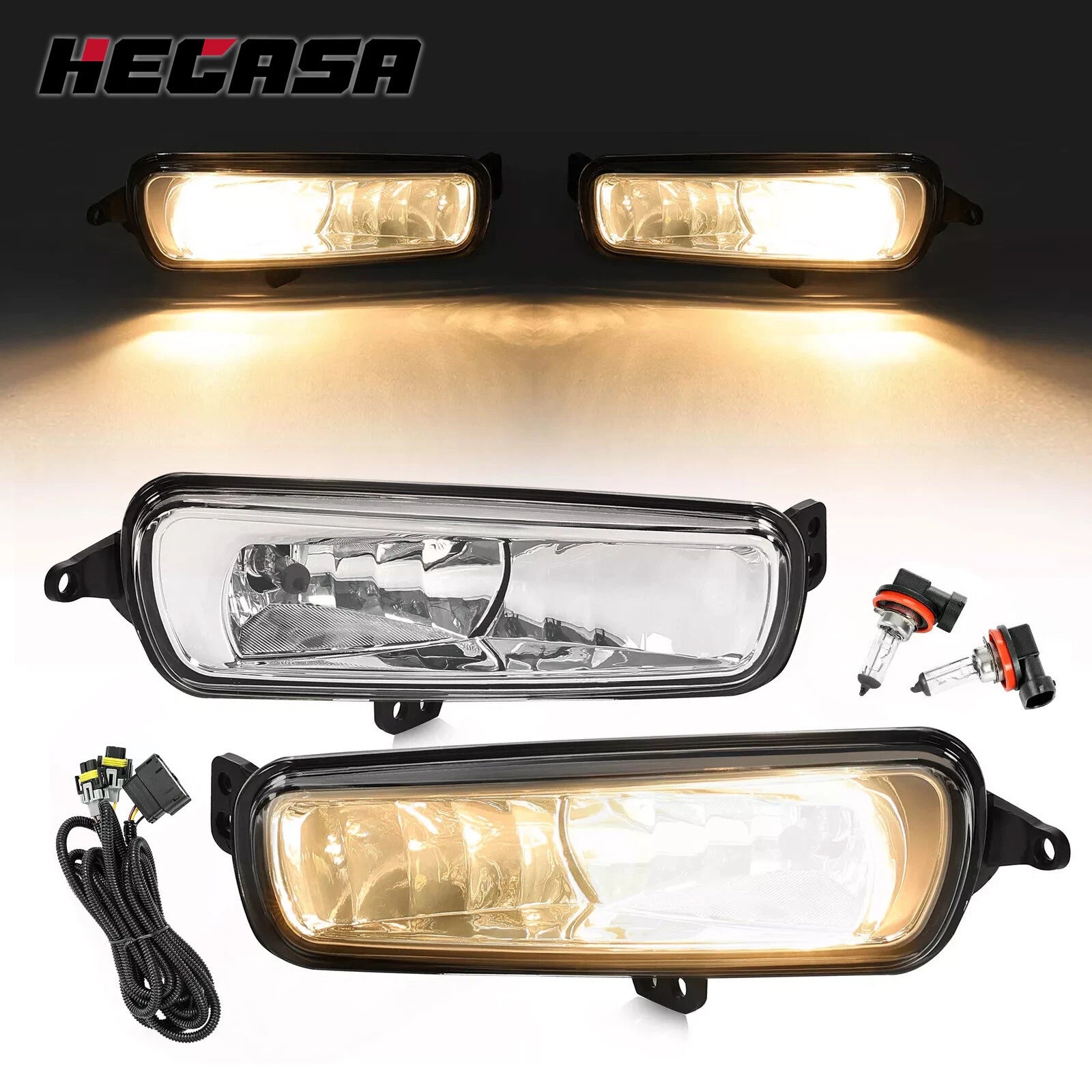 Fog Lights Pair for Ford Transit (2020–2026) / Focus (2015–2018) - Clear