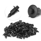 Set of 100 Plastic Push Rivets Fastener Clips for ATV (6mm Hole Dia)
