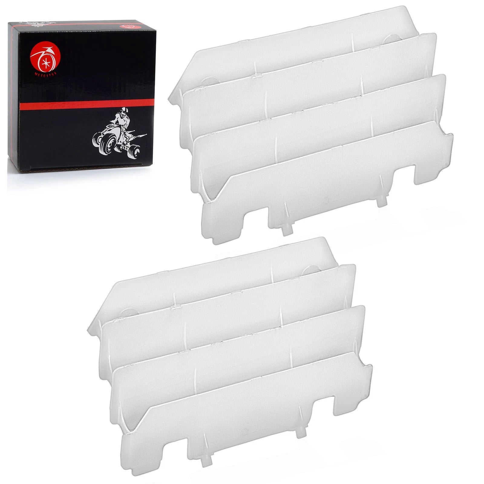 Pair Radiator Louvers Guards for Kawasaki KX125 KX250 (1997–2005)