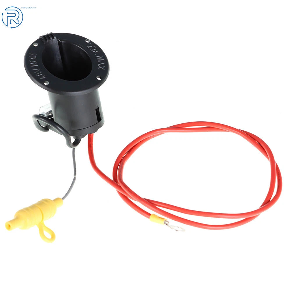 48 Volt DC Charger Receptacle & Fuse Assembly for Club Car DS