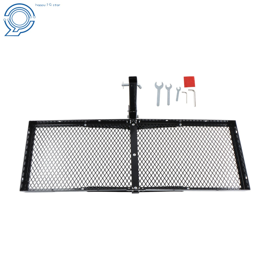 Hitch Mount Cargo Rack Carrier for Universal Vehicles (500LB Capacity)