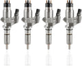 Set of 4 Fuel Injectors 0986435502 0445120008 for Chevy GMC Duramax 6.6L (2001–2004)