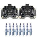 Set of 2 Ignition Coils & 8 NGK Iridium IX Spark Plugs for Discovery LS400 S80 V8