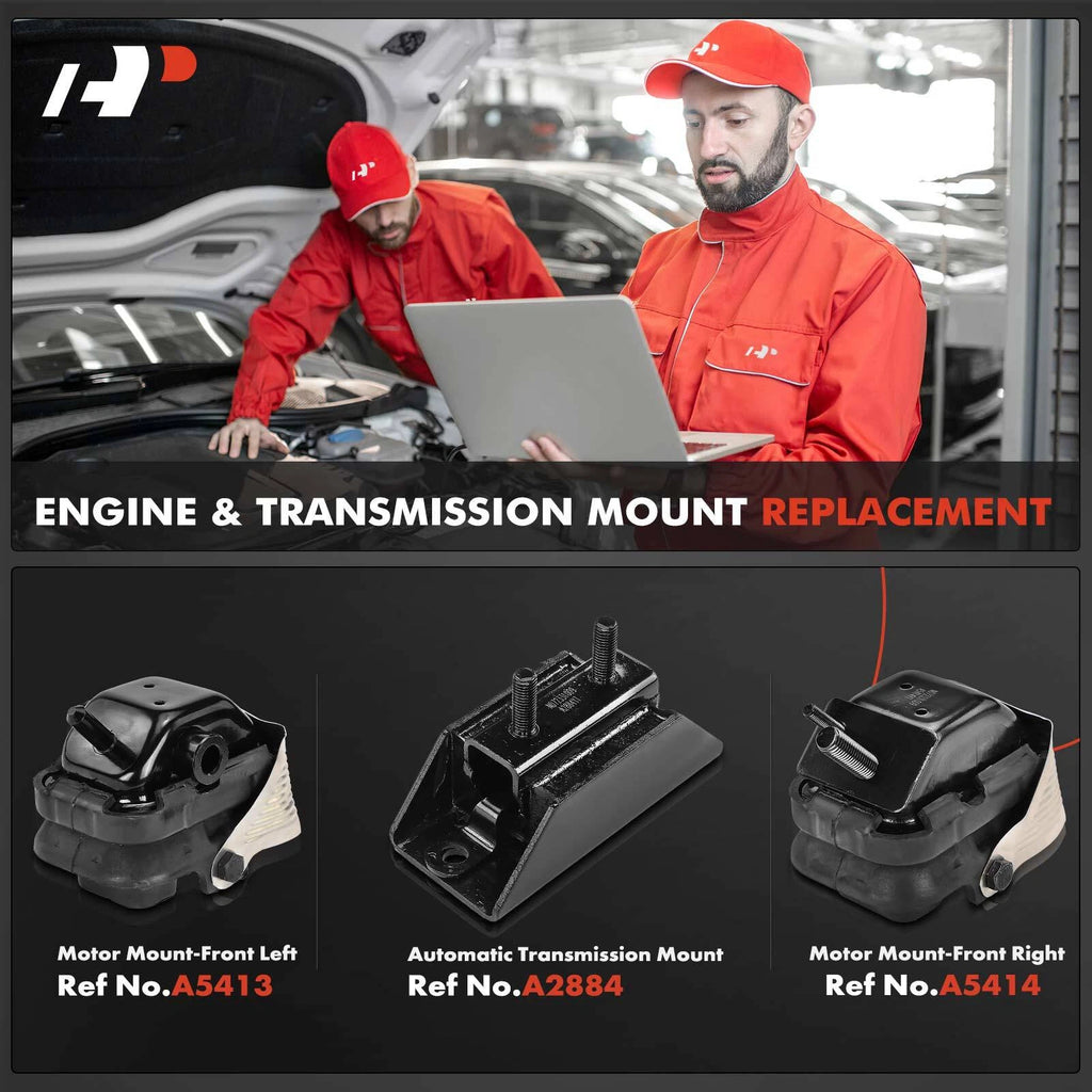 3X Front Engine Motor & Transmission Mount for Ford F-150 (2004)