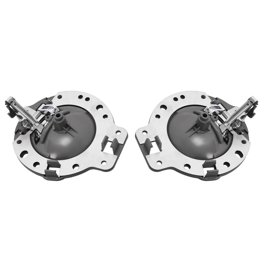 Set of 2 Interior Door Handles for Jeep Commander (2006-2010) Gray & Chrome
