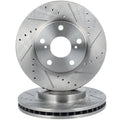 Front Drilled Slotted Brake Rotors for Toyota Camry Sienna (1998–2003)