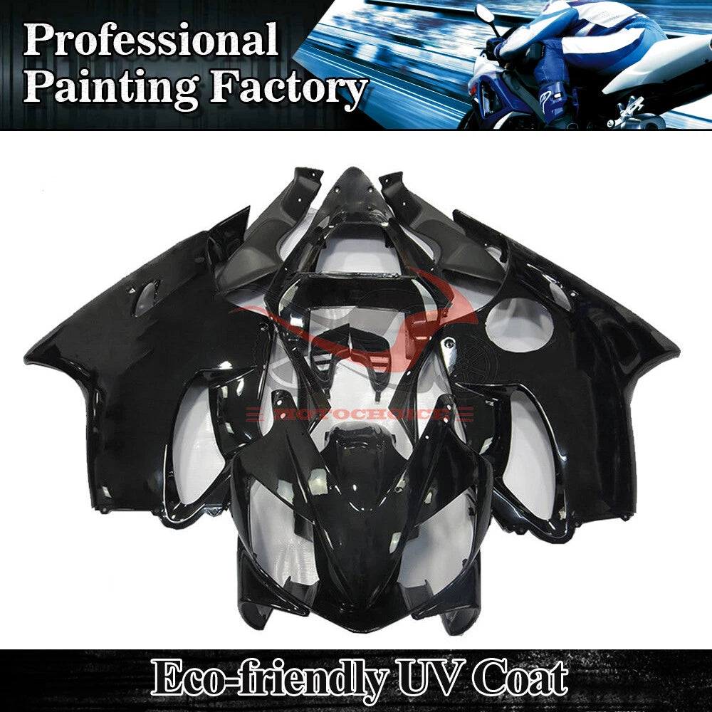 Glossy Black ABS Fairing for Honda CBR600F4i (2001–2003)