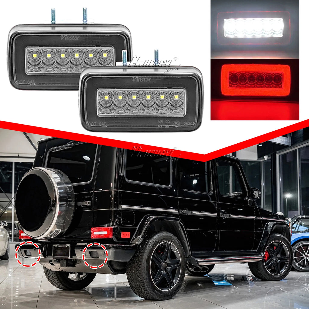 Smoked LED Rear Fog Reverse Light for Mercedes Benz W463 G-Class (1999–2018)