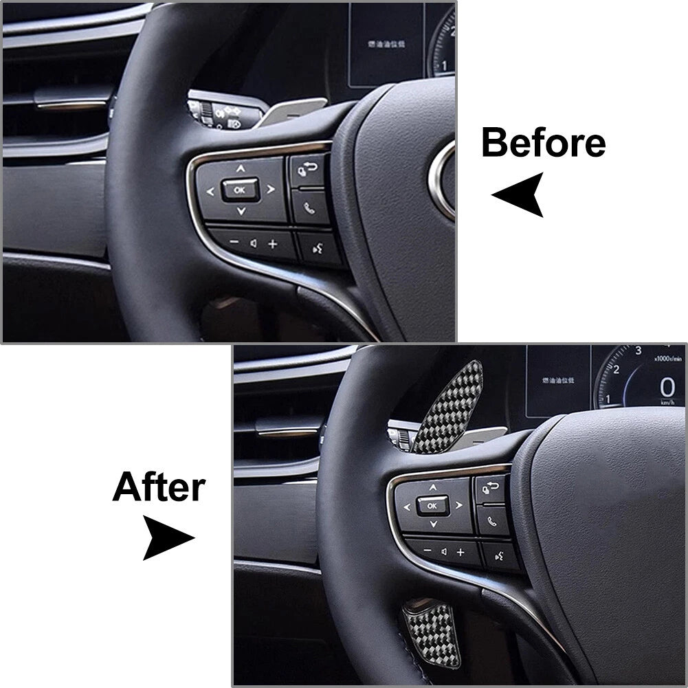Steering Wheel Shift Paddle Extensions for Lexus RX NX UX LX ES LS RZ LM (2015–2023)