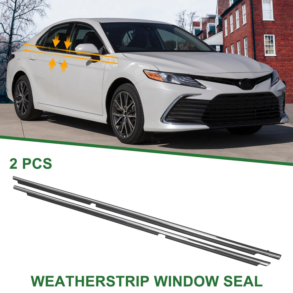 2X Rear Window Weatherstrip Seal for Toyota Camry (2012–2014)