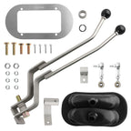 Stainless Twin-Stick Shifter w/ Boot Kit for NP205 (8-Bolt)