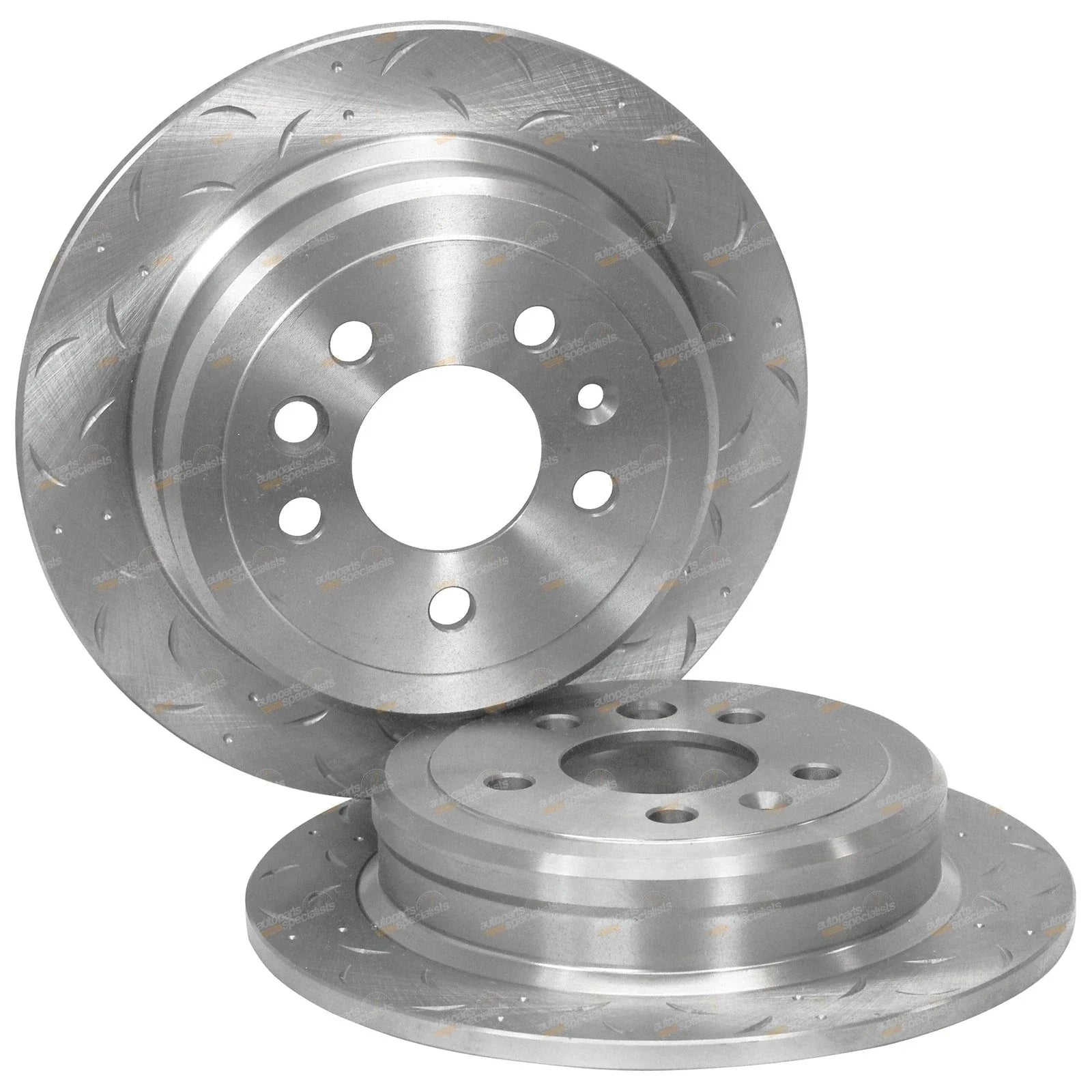 2x Rear Slotted Drilled Brake Rotors + Pads for Ford Falcon EF/EL (1994-1998)