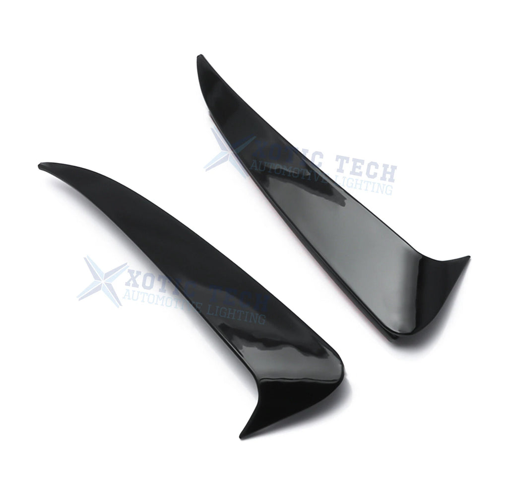 Black Rear Bumper Side Vent Spoiler Canard for Mercedes W205 C (2015-2018)