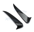 Black Rear Bumper Side Vent Spoiler Canard for Mercedes W205 C (2015-2018)