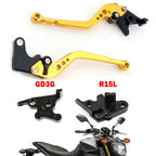 Long Clutch Brake Lever for Yamaha MT125 (2014–2019) Gold T9