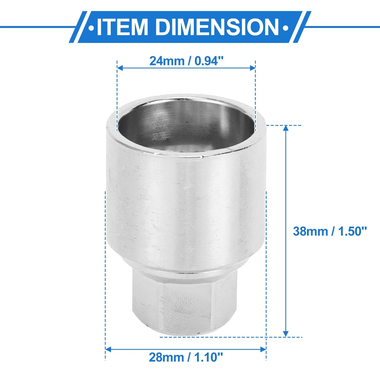 Type X Wheel Lock Lugnut Antitheft Key Socket for Skoda VW 