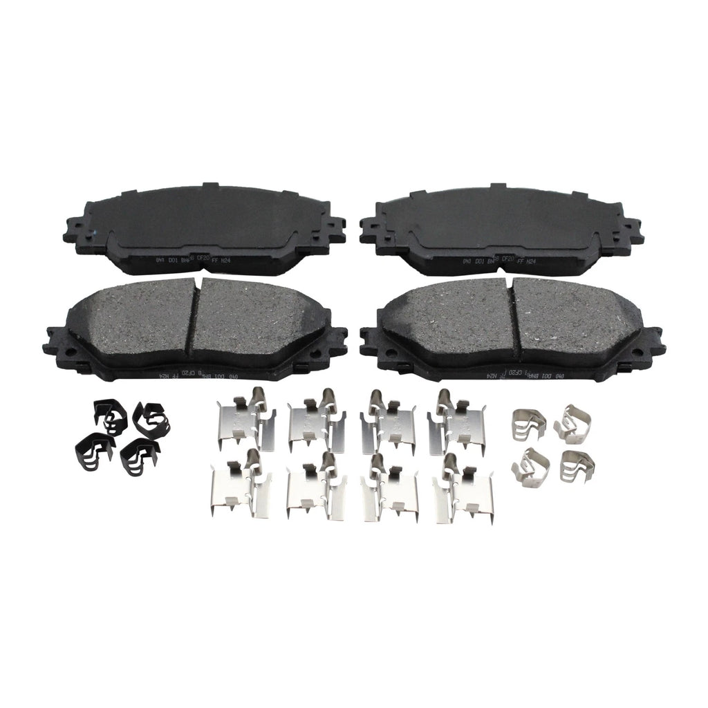 Set of 4 DuraGo Front Rotors & Bosch Blue Ceramic Brake Pads for HS250h RAV4 xB