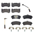 Set of 4 Brembo Low-Met Brake Pads with Sensors for MB R231 SL63 SL65 AMG (2009–2012)