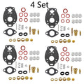 Set of 4 Carburetor Gasket Kit for Marvel Schebler TSX (Allis, Farmall, Ford)