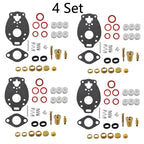 Set of 4 Carburetor Gasket Kit for Marvel Schebler TSX (Allis, Farmall, Ford)