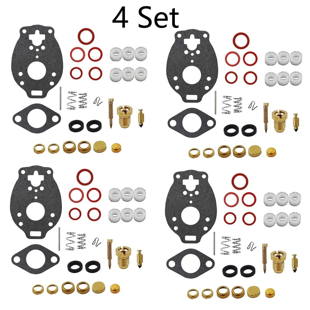 Set of 4 Carburetor Gasket Kit for Marvel Schebler TSX (Allis, Farmall, Ford)