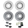 Set of 4 Hella Low-Met Disc Brake Pads for Audi A6 Quattro V8 (2005)