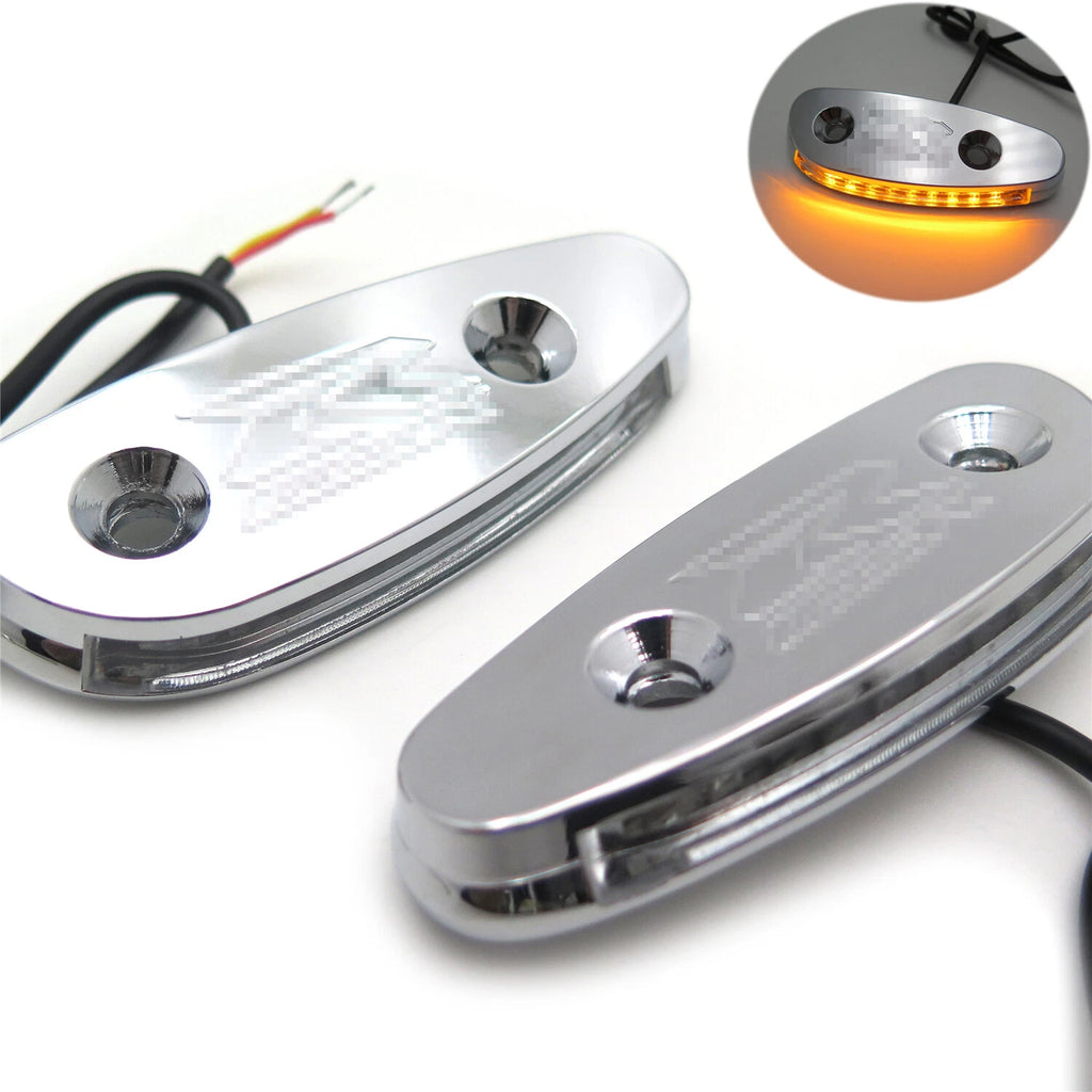 LED Signal Mirror Block Off Base Plate Chrome for Suzuki GSXR 600 750 (2001–2004)