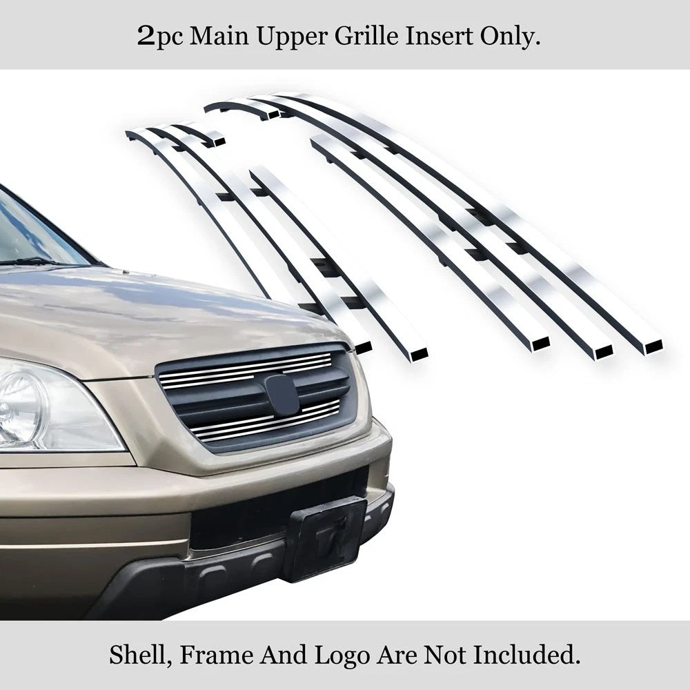 Stainless Silver Billet Grille Insert for Honda Pilot (2003-2005)