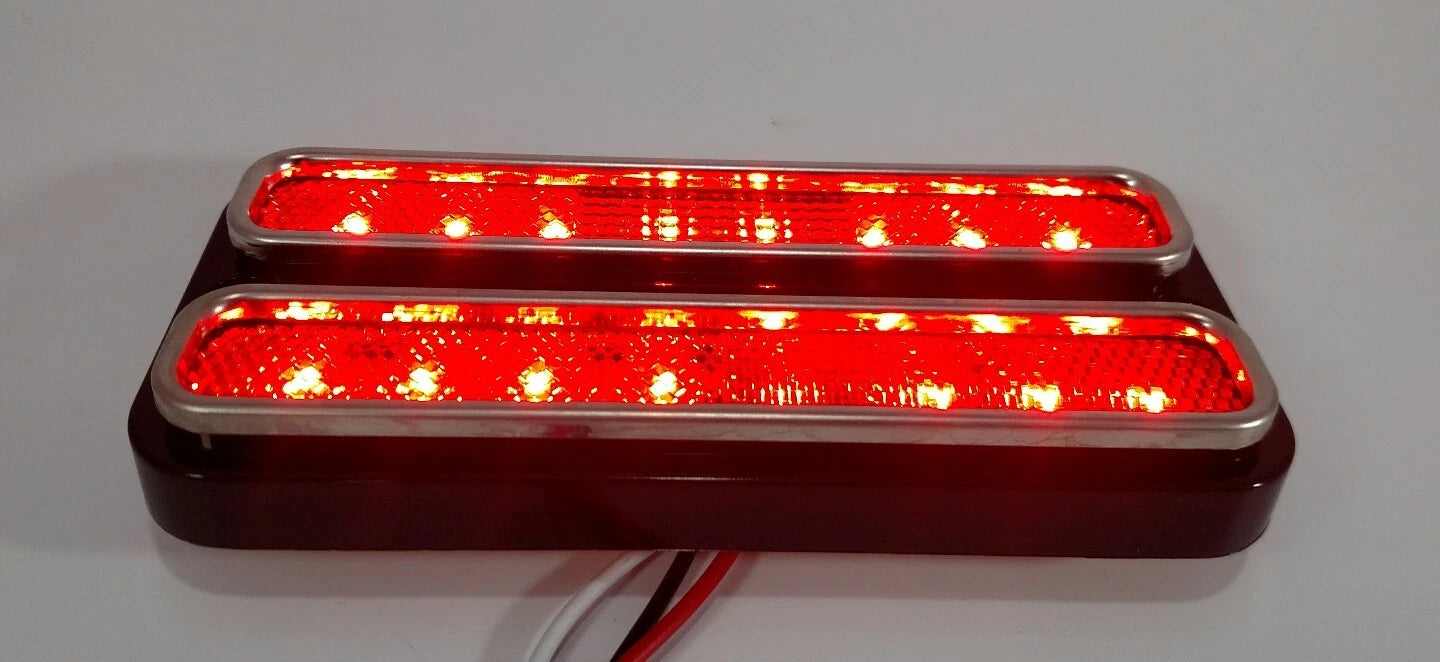 LED Side Marker Light Set Red Amber for Chevy Truck (1968–1972)