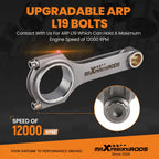 8x 4340 Connecting Rods ARP 8740 for Chevy Small Block SBC (6.100" 2.225" .945")