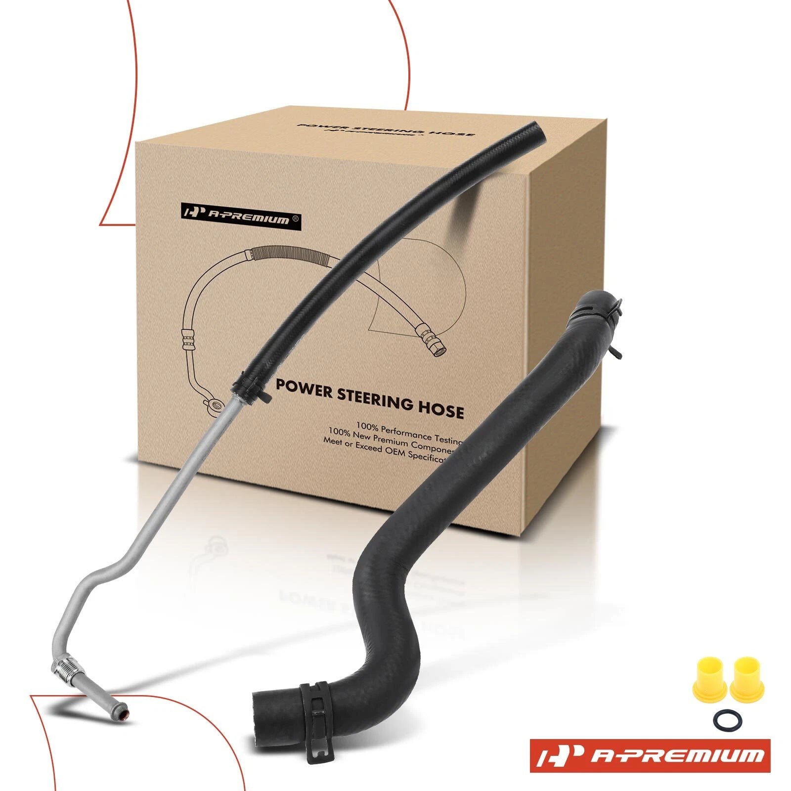 2X Power Steering Reservoir Return Hose for Ford Crown Victoria (1998–2002)