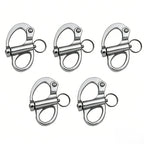 Set of 5 Fixed Lifting Rings for Marine SS316 Stainless Steel (2 inch)