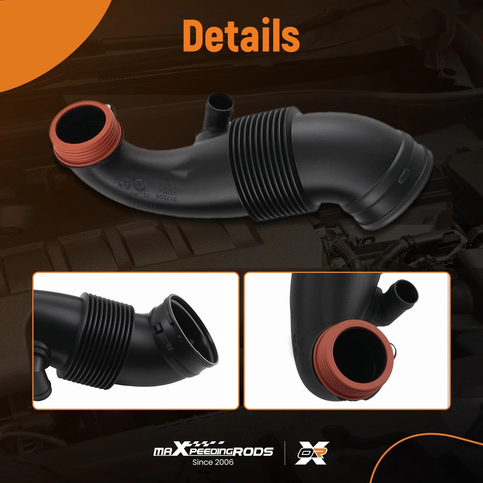 Set of 2 Air Intake Duct Boots for BMW X5 X6 (2007–2013)