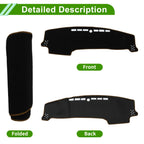 Dashboard Cover for Kia Sonet (2022–2025) Polyester Black Brown