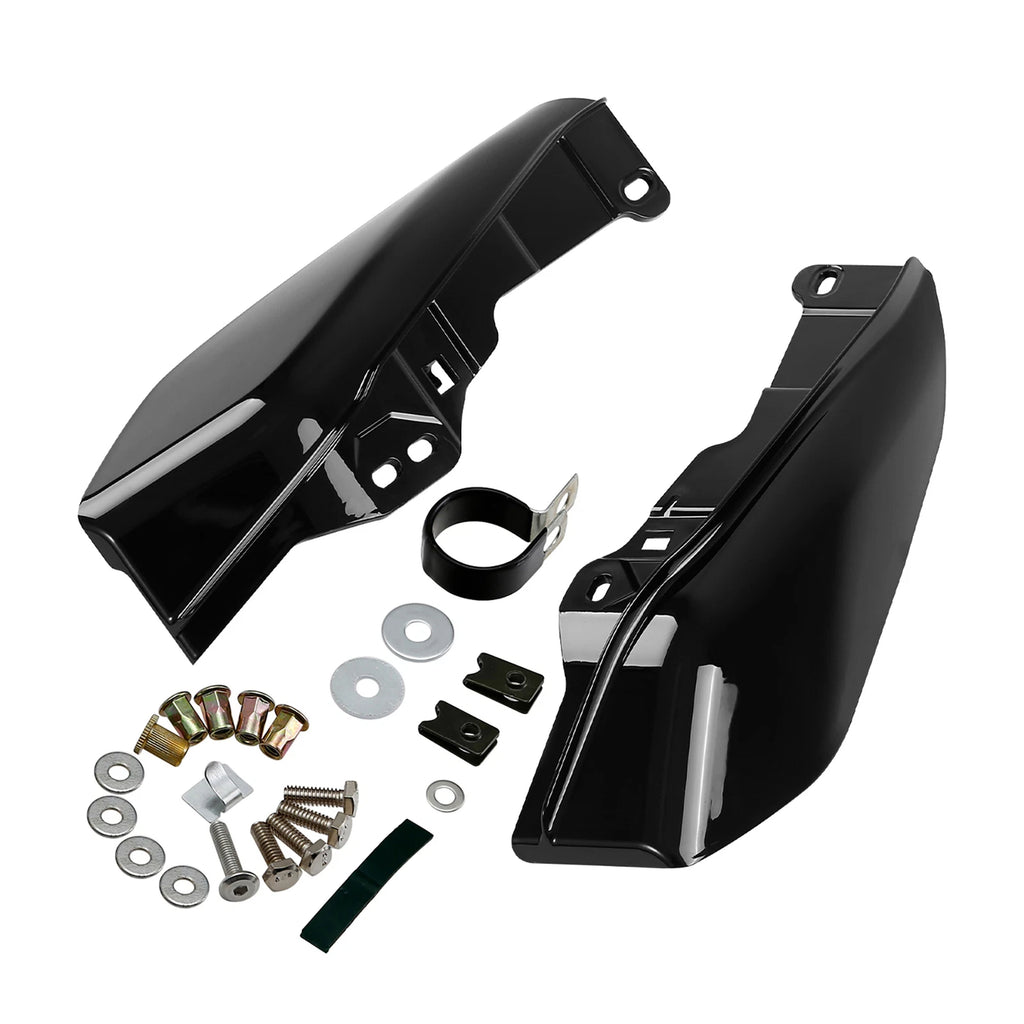 Black Mid Frame Air Deflectors for Harley Touring Road Glide (2017–2023)