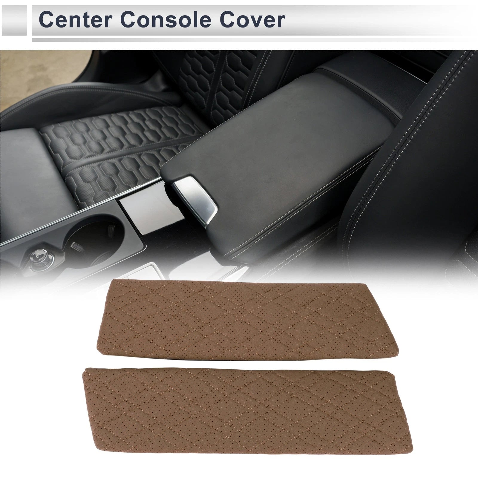 Center Console Cover for BMW 5 Series G30 (2018–2023) Brown Set of 1