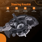 2X Steering Knuckles + Wheel Hub for Toyota Sienna AWD (2004–2010) KA698429