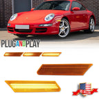 Amber Sequential LED Side Marker Lights for Porsche 911 997 987 (2005–2012)