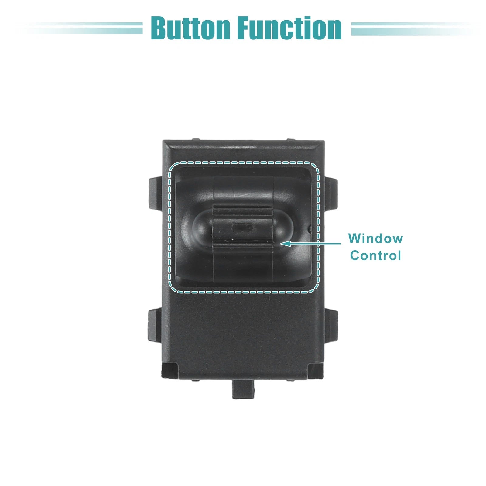 Right Power Window Switch for Dodge Ram 1500, Jeep Cherokee (No. 56007695AC)