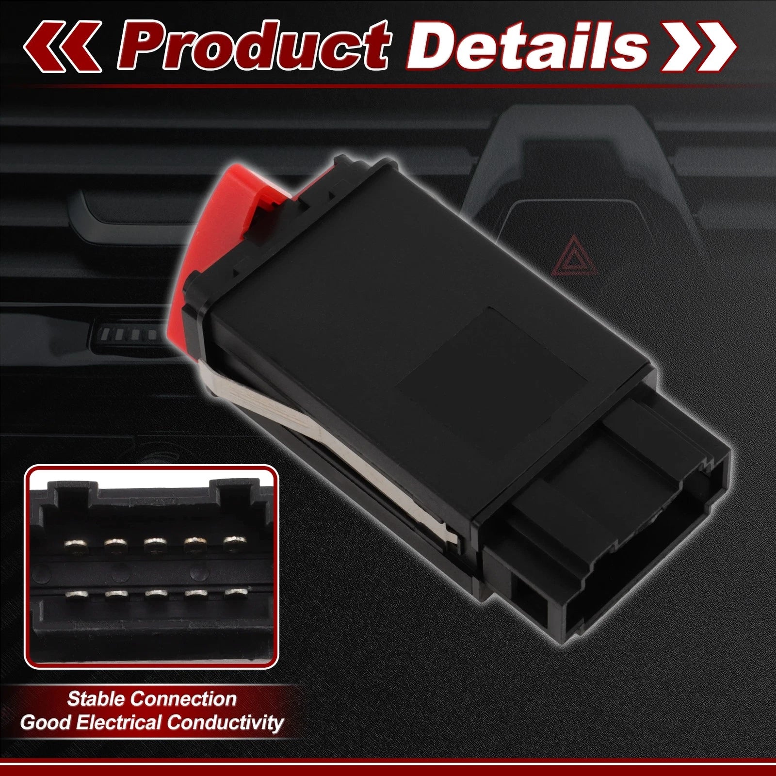 Hazard Warning Flasher Switch for Audi A3 8L1 (1996–2003) No. 8L0941509J