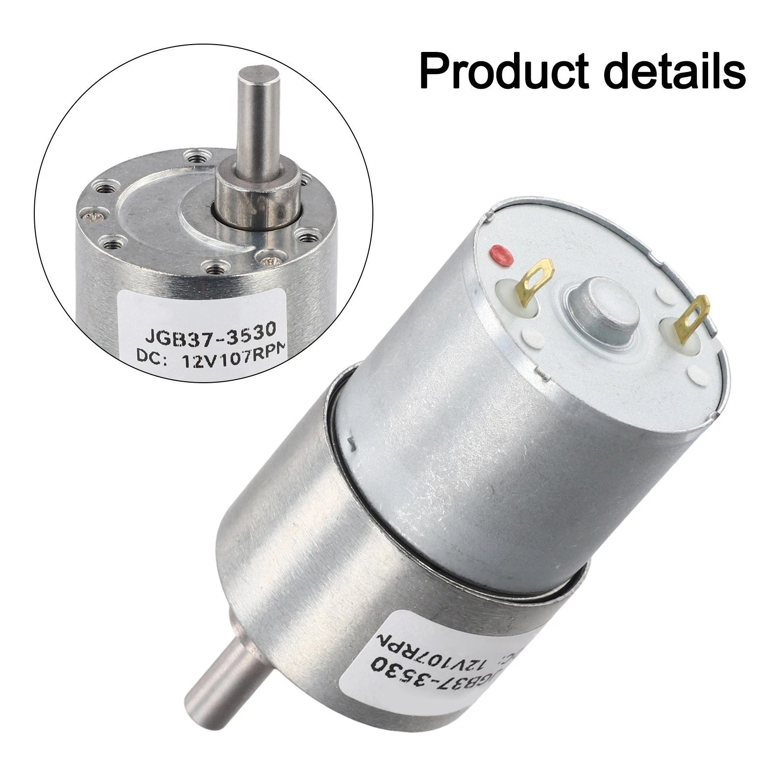 DC Gear Motor 12V JGB373530 107RPM for Smooth Transmission (2010–2023)