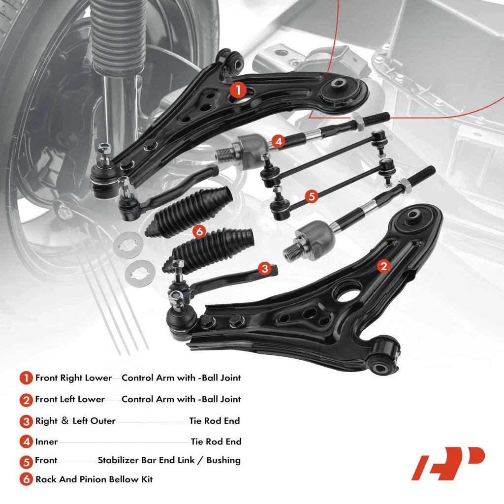 10x Front Control Arm with Ball Joint for Chevy Aveo G3 (2007-2011)