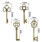 Brass Skeleton Key for DIY Projects (No specific make/model)