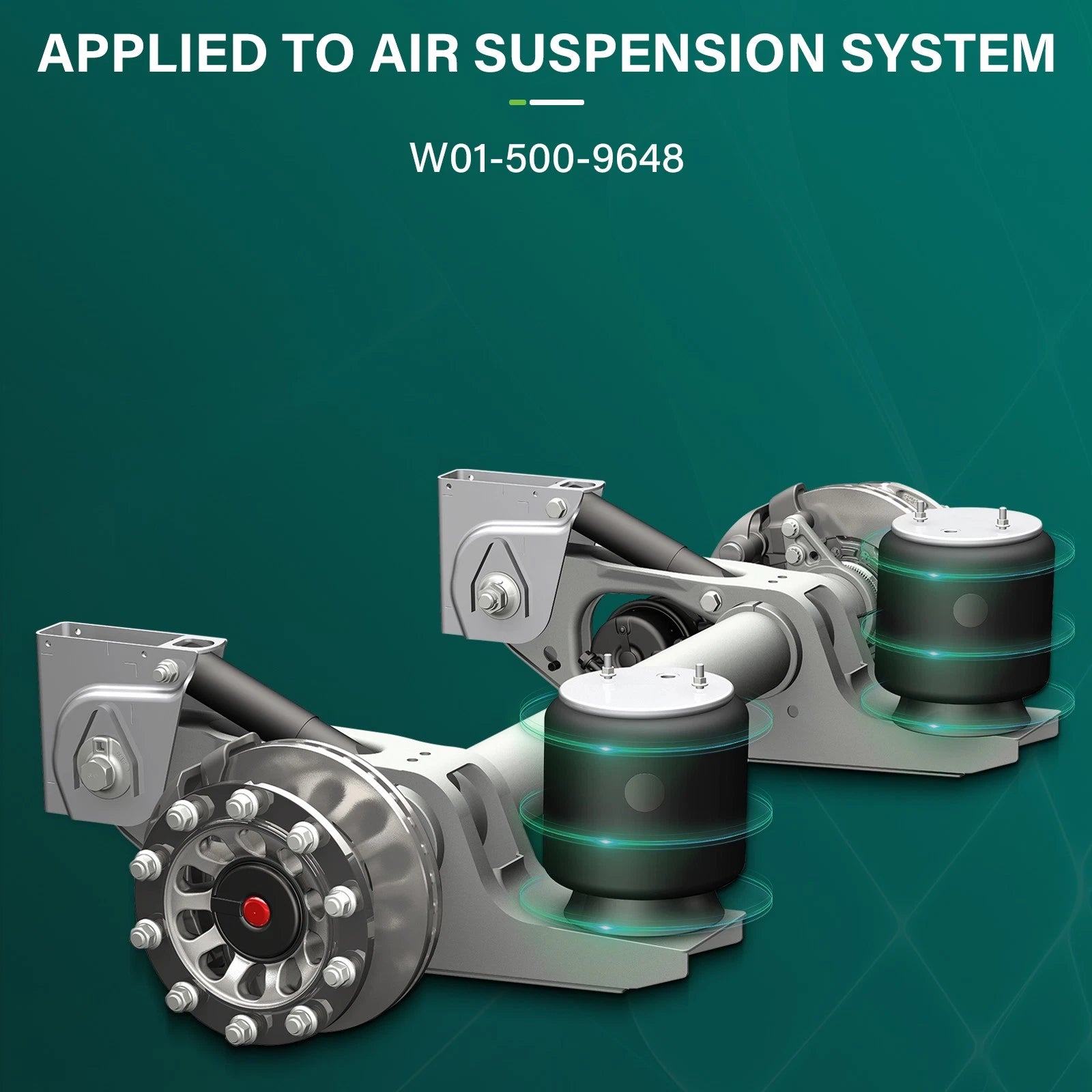 Pair Air Suspension Spring Bags W01-358-9648 1R12-538 for Navistar
