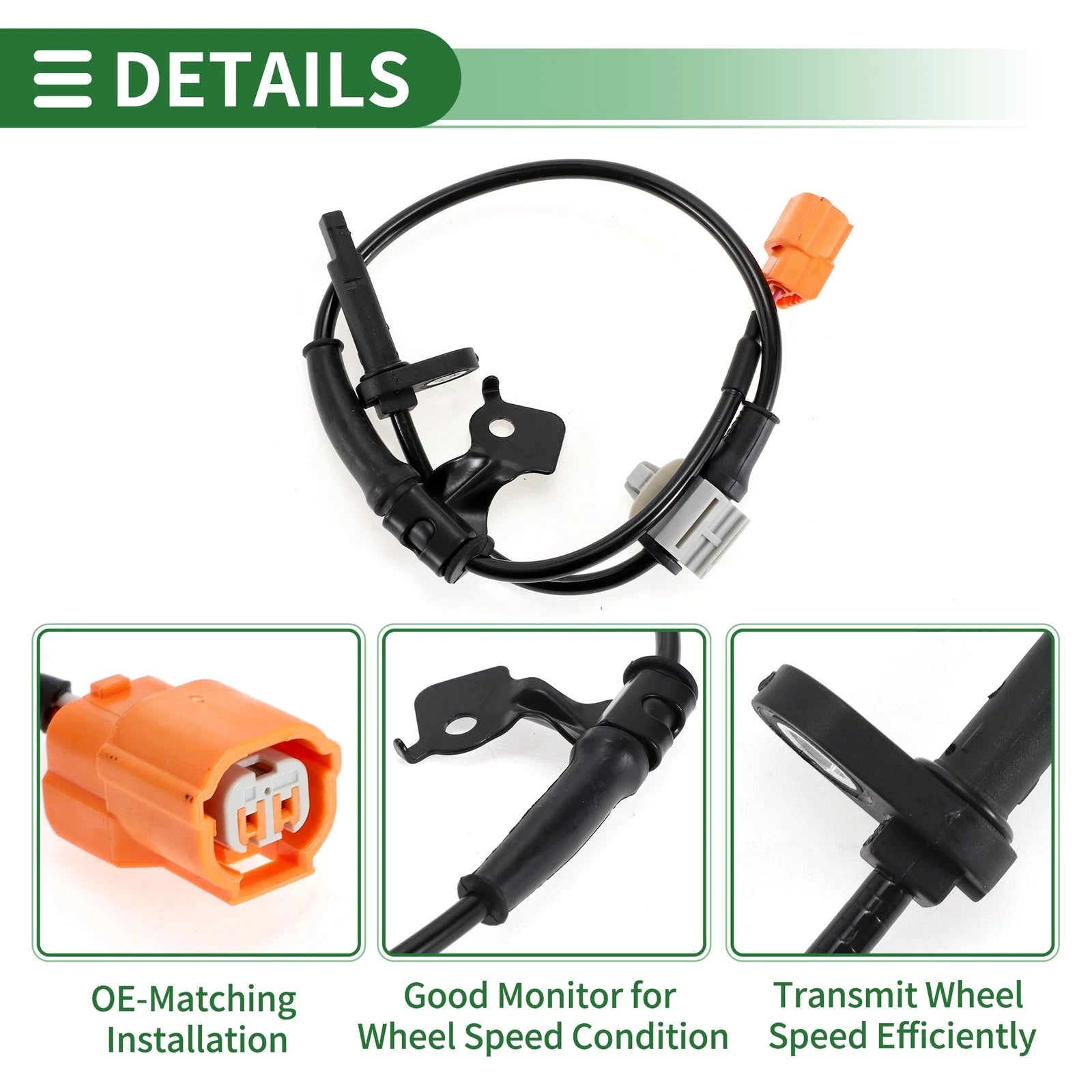 ABS Wheel Speed Sensor for Honda Accord Hybrid (2005–2007) ABS No. 57475SDRA01
